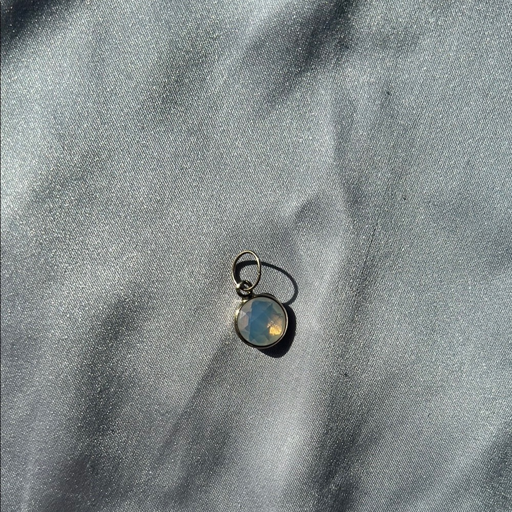 Gold and Opalescent Stone Pendant